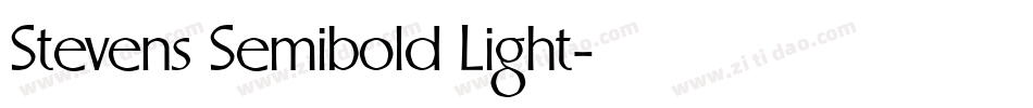 Stevens Semibold Light字体转换
